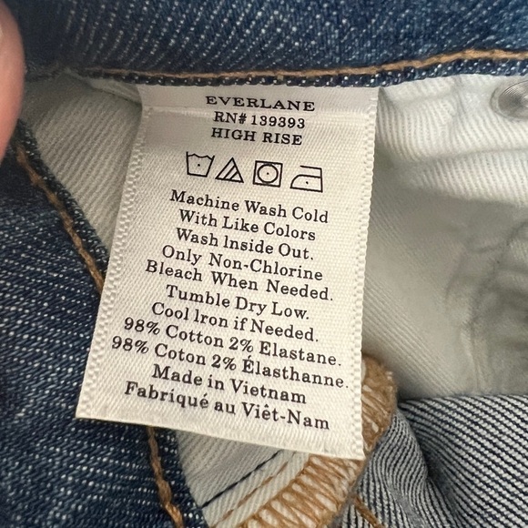 Everlane High Rise Classic Tapered Jeans Size 29 Regular - Picture 6 of 7